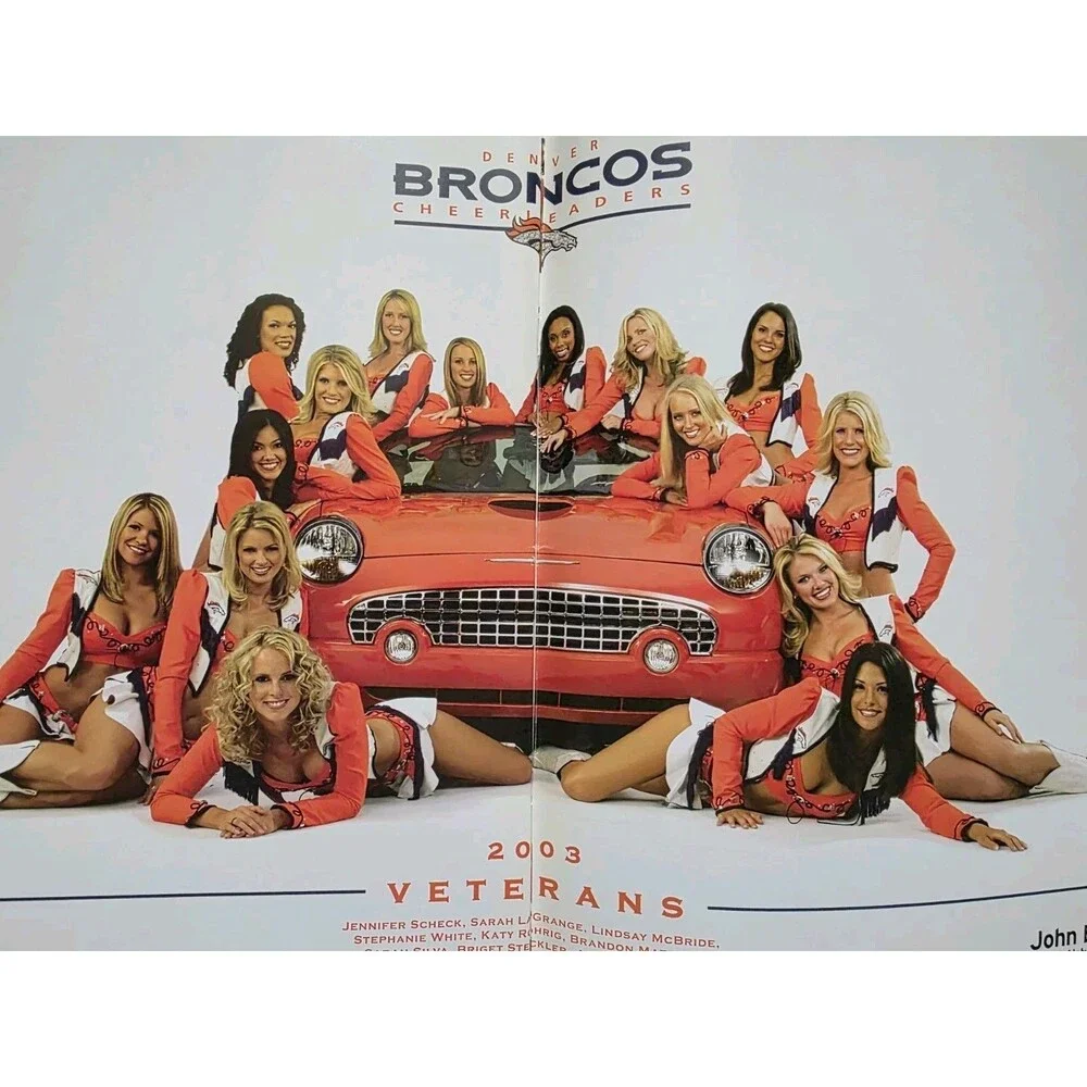 2004 Denver Broncos Cheerleaders Calendar Y2K 2K RARE!